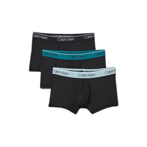 CALVIN KLEIN-LOW RISE TRUNK 3PK-B- BLACK, ARONA, CHESAPEAKE BAY WB Čierna L