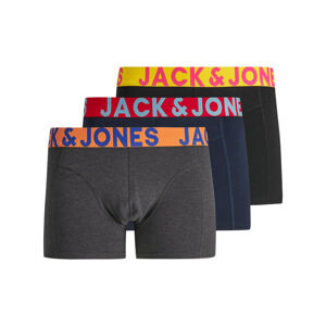 JACK&JONES-JACCRAZY SOLID TRUNKS 3 PACK -Black Navy blazer/Black Mix L