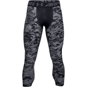 UNDER ARMOUR-UA HG 3/4 Print Leggings-BLK Čierna XL