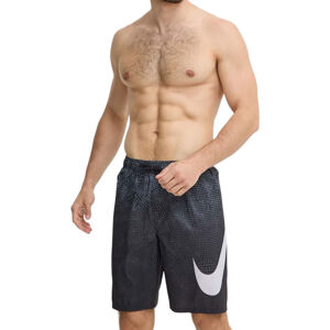 NIKE SWIM-Grid Swoosh Breaker 9 inch-001-Black Čierna S