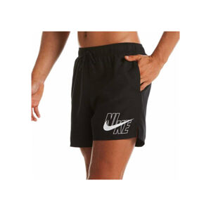 NIKE SWIM-Logo Lap 5 inch-001 Black Čierna XXL