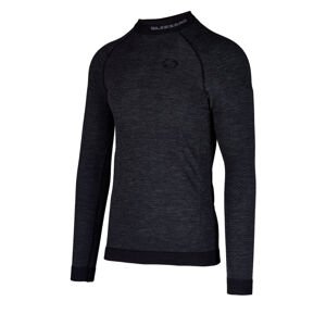 BLIZZARD-SHORT CUT-Mens long sleeve, merino wool, anthracite-20/21 Šedá 3XL