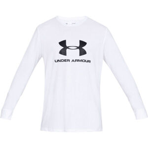 UNDER ARMOUR-SPORTSTYLE LOGO LS-WHT Biela M