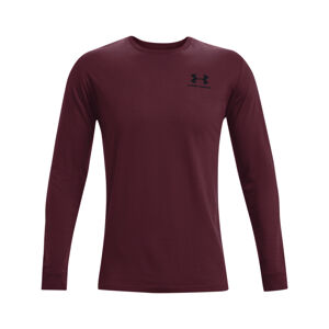 UNDER ARMOUR-UA SPORTSTYLE LEFT CHEST LS-RED DARK Červená L