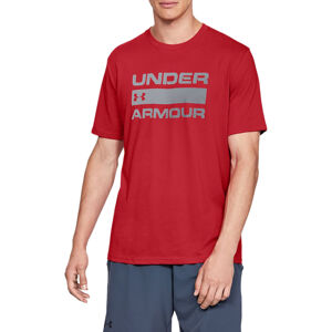 UNDER ARMOUR-UA TEAM ISSUE WORDMARK SS-RED Červená M