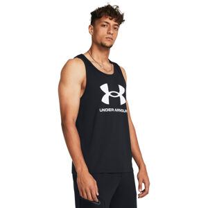 UNDER ARMOUR-UA SPORTSTYLE LOGO TANK-BLK 001 Čierna XL