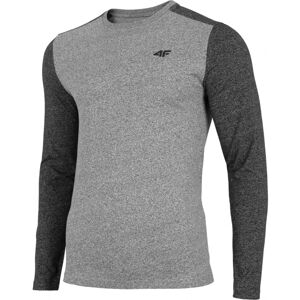 4F-MENS LONGSLEEVE-H4L21-TSML010-25P-GREY SALT & PEPPER Šedá L