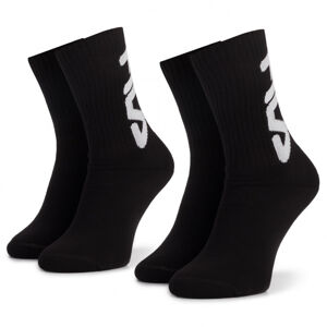 FILA-F9598 SOCKS 2-PACK-200-BLACK Čierna 35/38