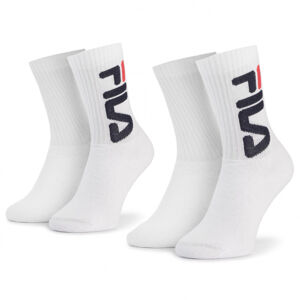 FILA-F9598 SOCKS 2-PACK-300-WHITE Biela 43/46