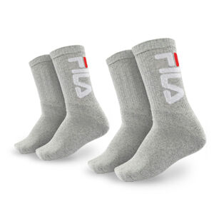 FILA-F9598 SOCKS 2-PACK-400-GREY Šedá 35/38