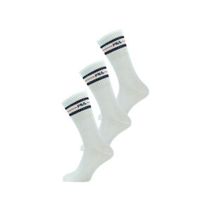 FILA-F9092 SOCKS 3-PACK-300 WHITE Biela 35/38