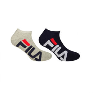 FILA-F9199 INVISIBLE SOCKS 2 PACK-189 NAVY/GREY Mix 35/38