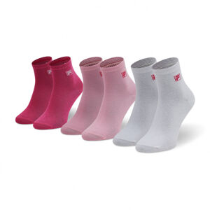 FILA-F9303 SOCKS QUARTER PLAIN 3 PACK-806 PINK PANTHER Mix 39/42