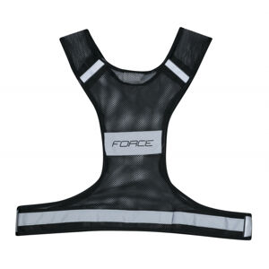 FORCE-REFLECTIVE VEST SAFE VELCRO Čierna