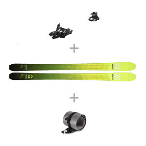 VOLKL-RISE 84 GRN/BLK 21/22 + SKINS + ALPINIST 10, black/titan+ b Zelená 178 cm