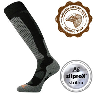 VOXX-Merino Etrex-kneesock-Black Čierna 43/46