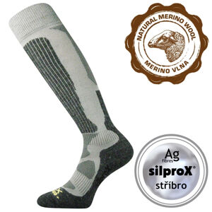 VOXX-Merino Etrex-kneesock-Light grey Šedá 43/46