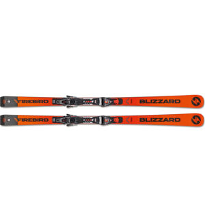 BLIZZARD-FIREBIRD WRC + XCELL 12 DEMO, black/anthracite/orange Oranžová 180 cm 19/20